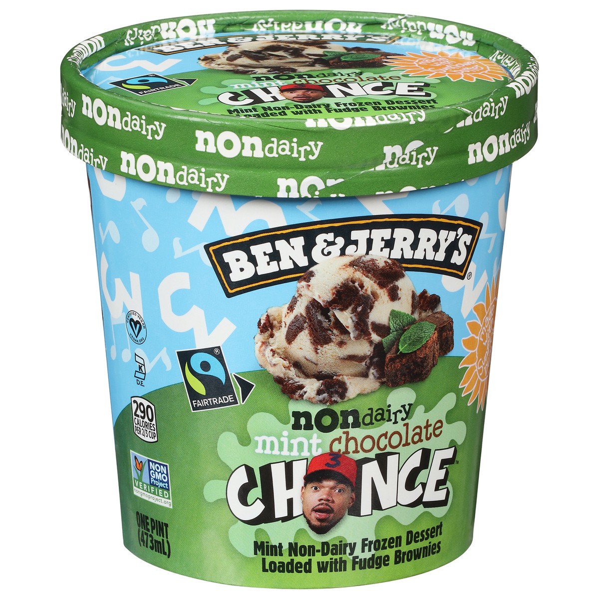 slide 6 of 14, Ben & Jerry's Mint Chocolate Chance™ Frozen Dessert Non-Dairy, 1 pint