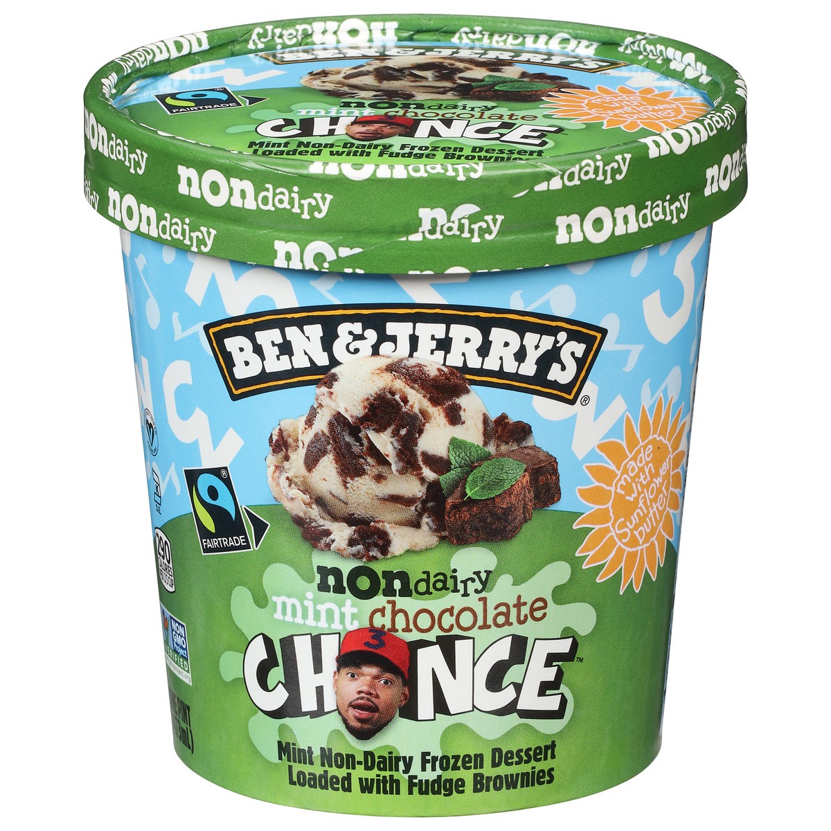 slide 9 of 14, Ben & Jerry's Mint Chocolate Chance™ Frozen Dessert Non-Dairy, 1 pint