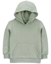 Carter's Toddler Pullover Doubleknit Hoodie - Green Green 4T