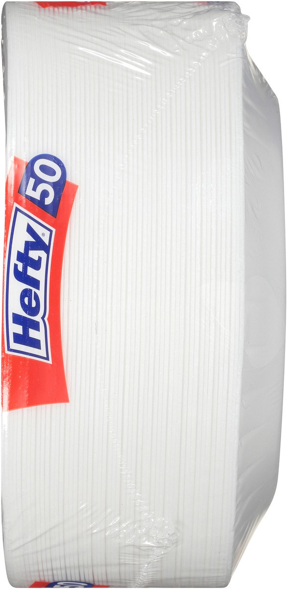 slide 5 of 7, Hefty Everyday Soak-Proof Foam Plates, White, 8.875 Inch, 50 Count, 0.48 lb