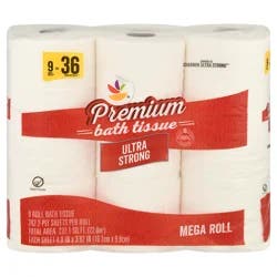 Giant Premium Ultra Strong Mega Roll 2-Ply Toilet Paper