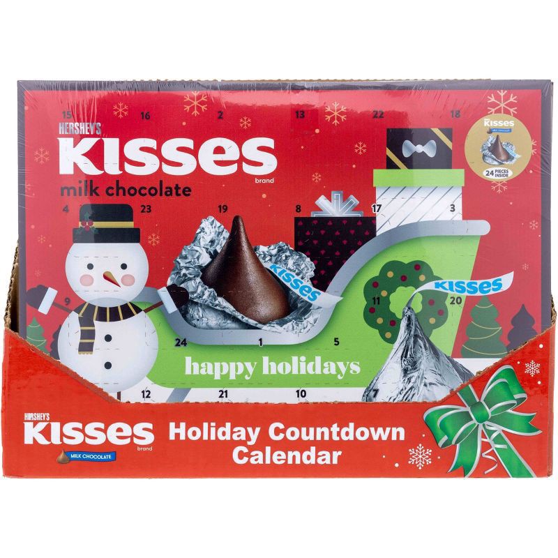 slide 2 of 4, Hershey's Kisses Holiday Advent Calendar, 3.8 oz