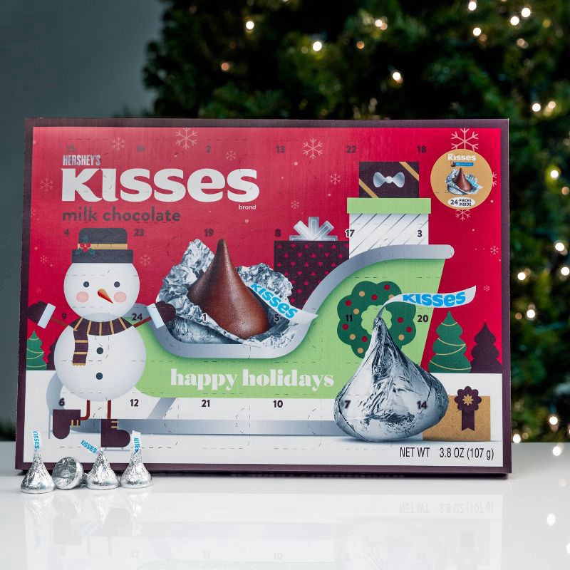 slide 3 of 4, Hershey's Kisses Holiday Advent Calendar, 3.8 oz