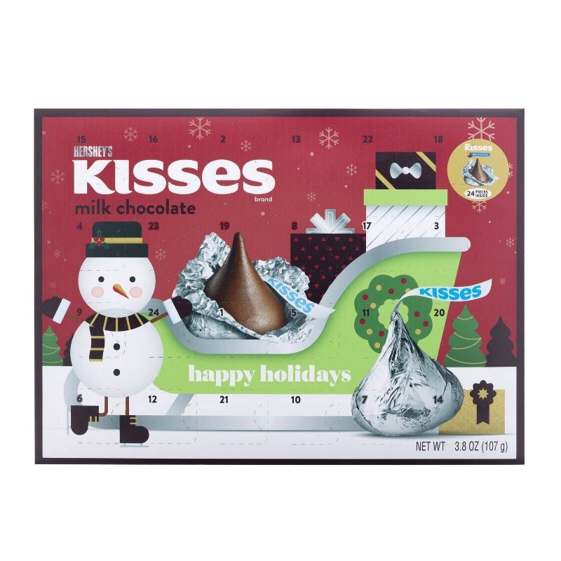 slide 1 of 4, Hershey's Kisses Holiday Advent Calendar, 3.8 oz