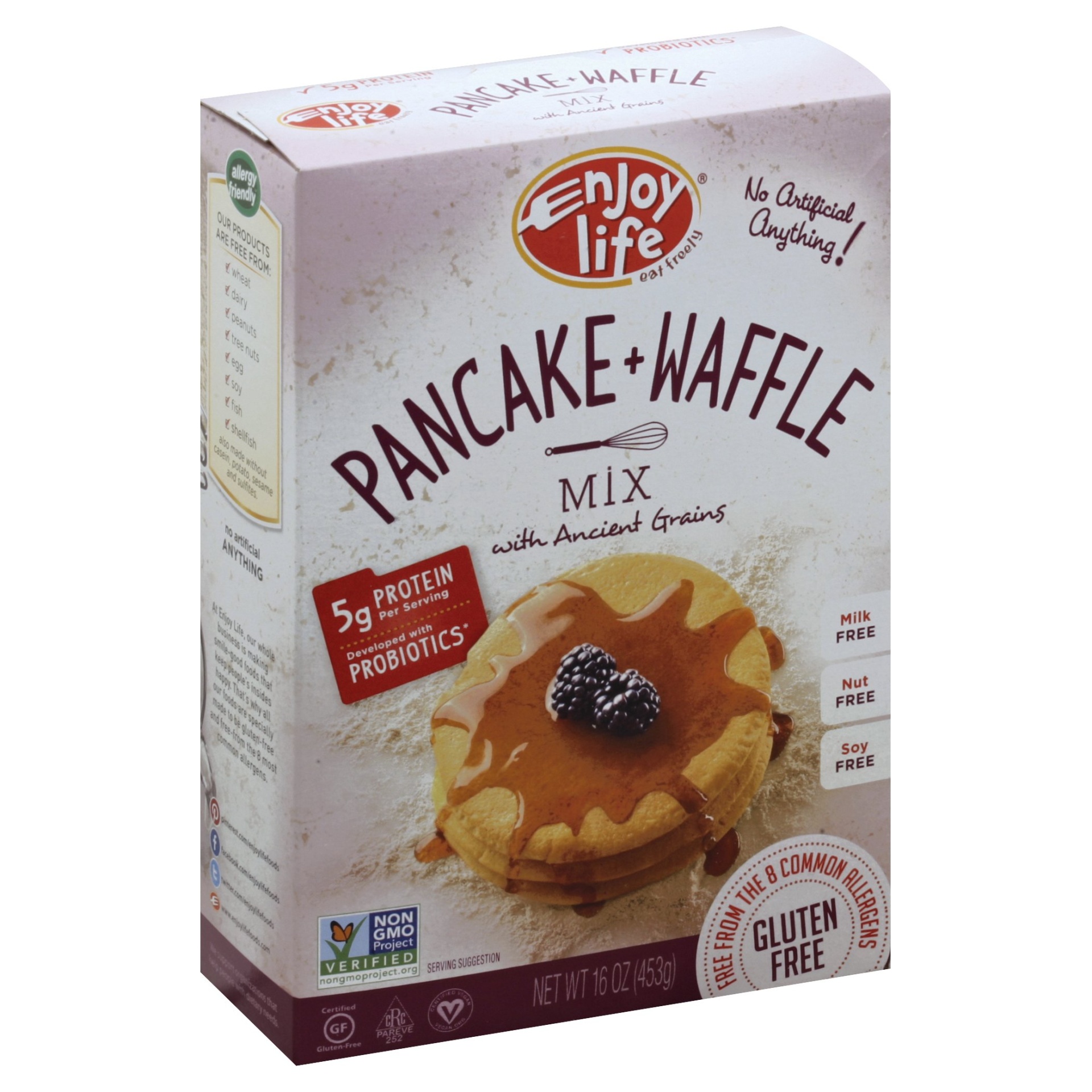 slide 1 of 8, Enjoy Life Fluffy Pancake & Waffle Mix With Ancient Grains, 16 oz