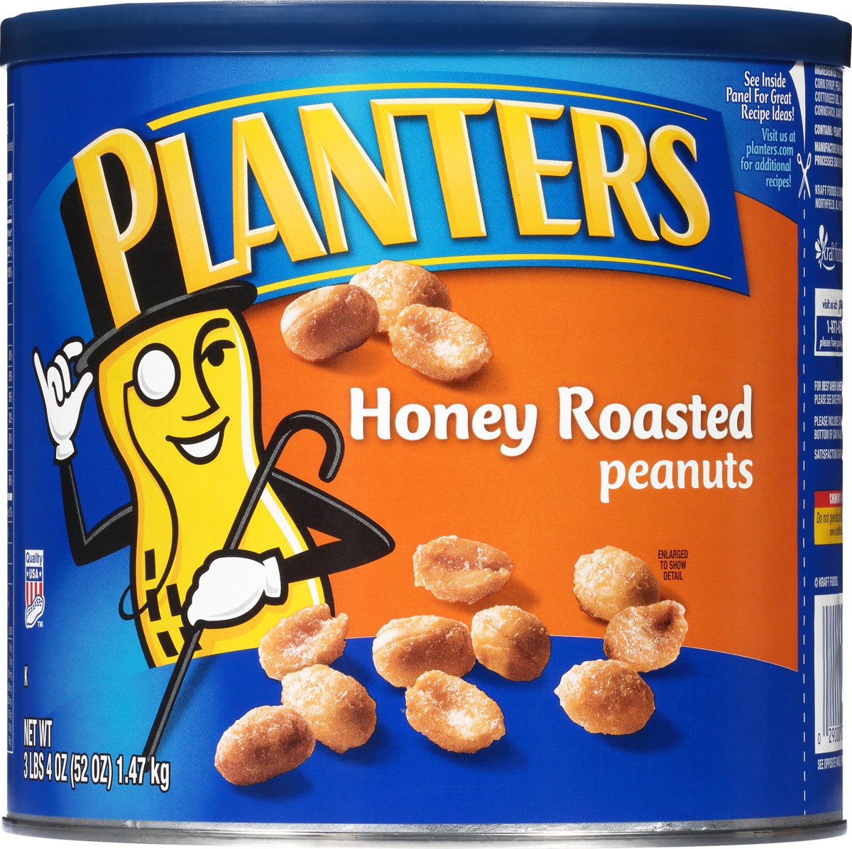 slide 4 of 7, Planters Honey Roasted Peanuts 52 oz, 52 oz