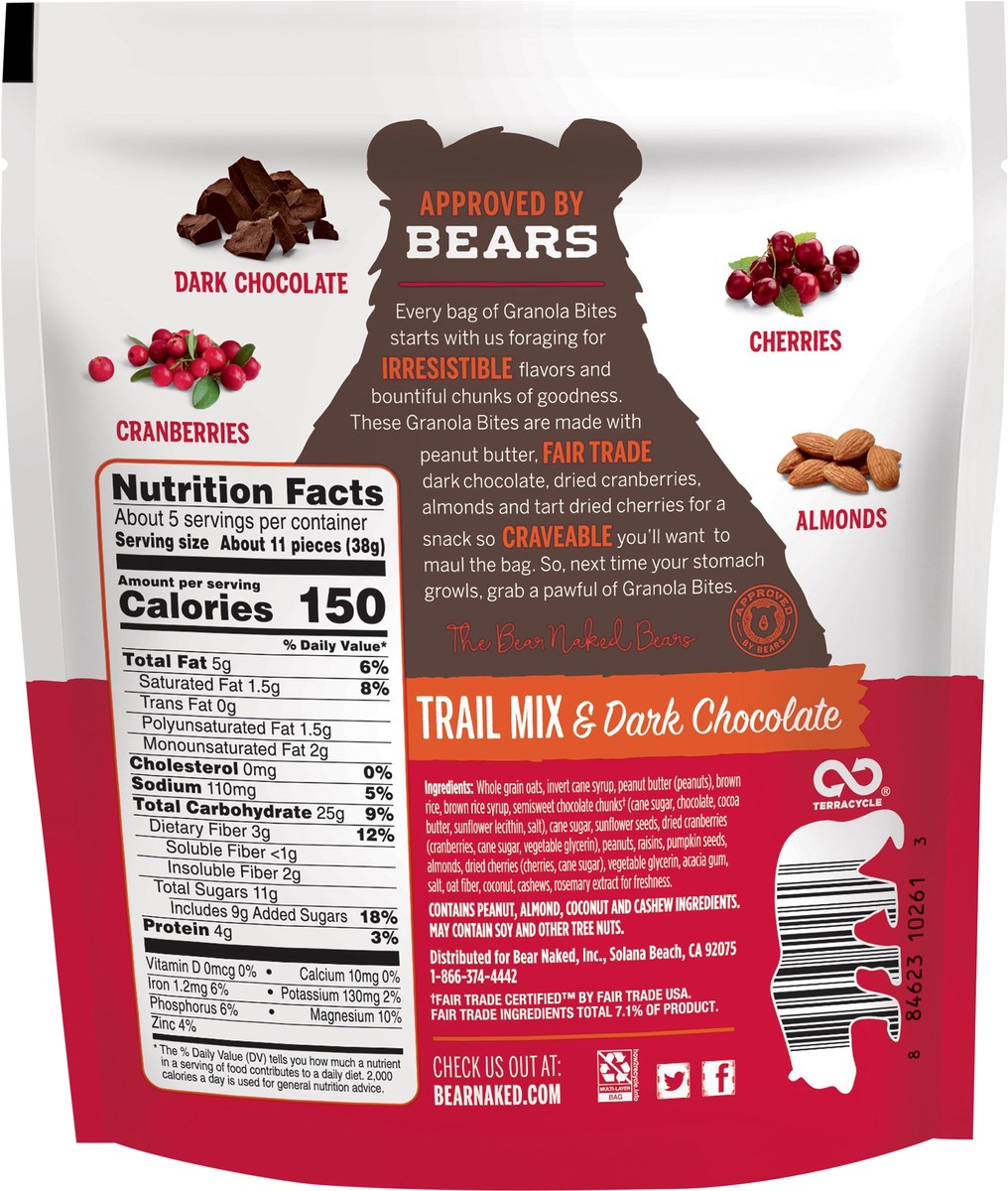 slide 2 of 3, Bear Naked Dark Chocolate Granola Bites, 7.2 oz