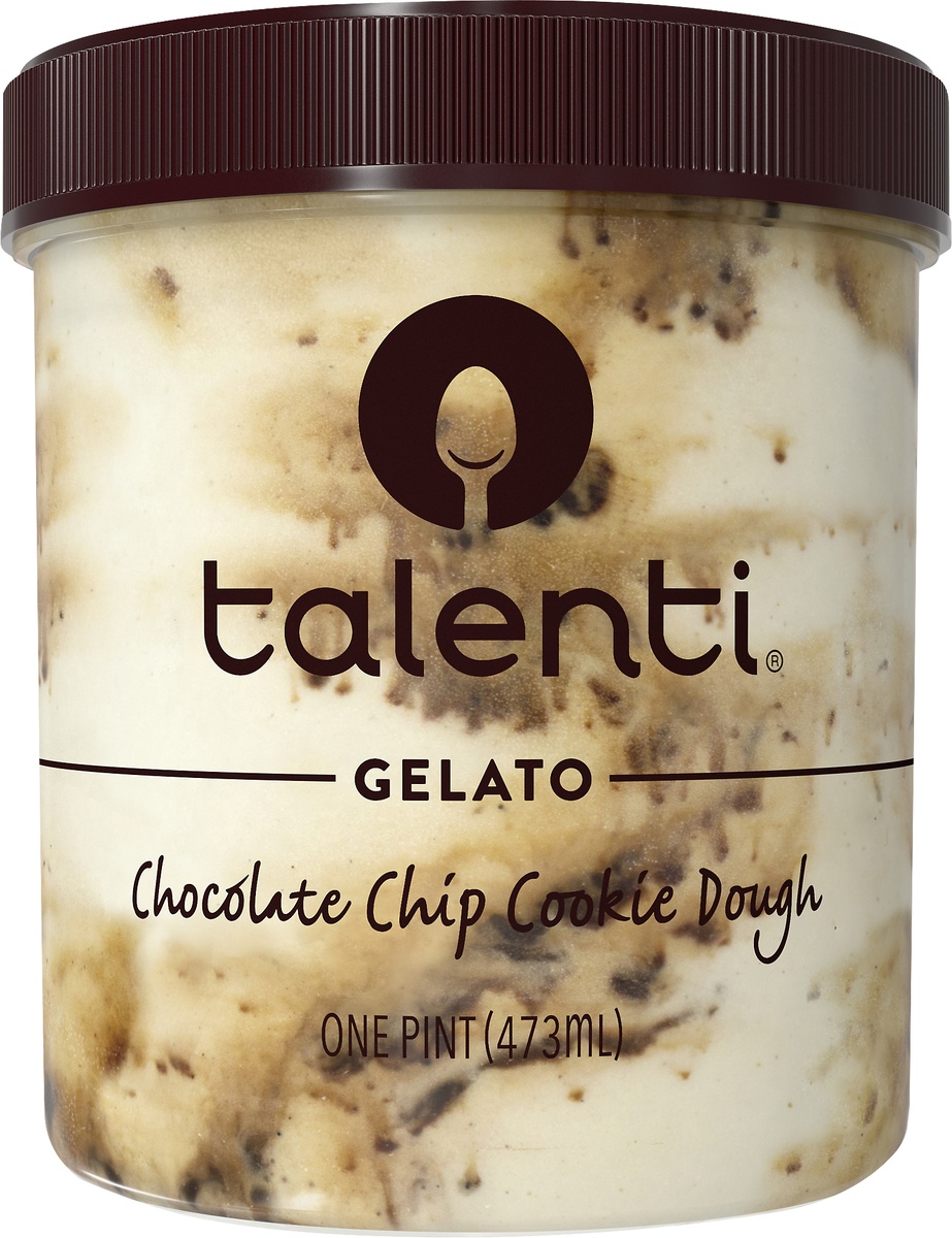 slide 4 of 6, Talenti Chocolate Chip Cookie Dough Gelato, 1 pint