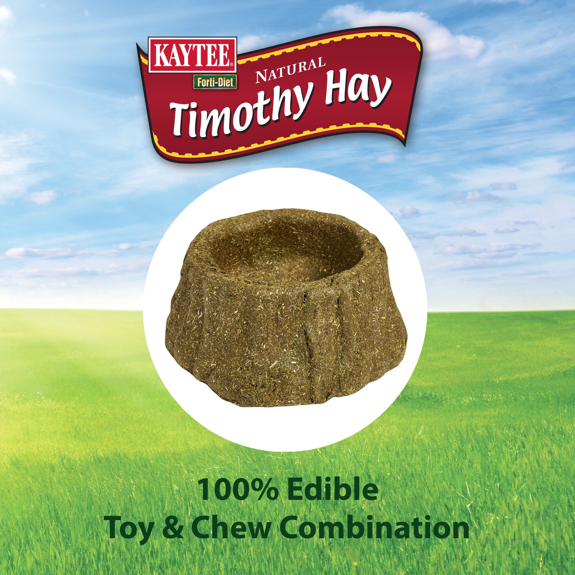 slide 8 of 10, Kaytee General Market Kaytee Forti-Diet Timothy Chew-A-Bowl, 1 ct