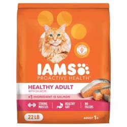 Proactive Health Adult Healthy Dry Cat Food with Salmon Cat Kibble, 22 lb. Bag