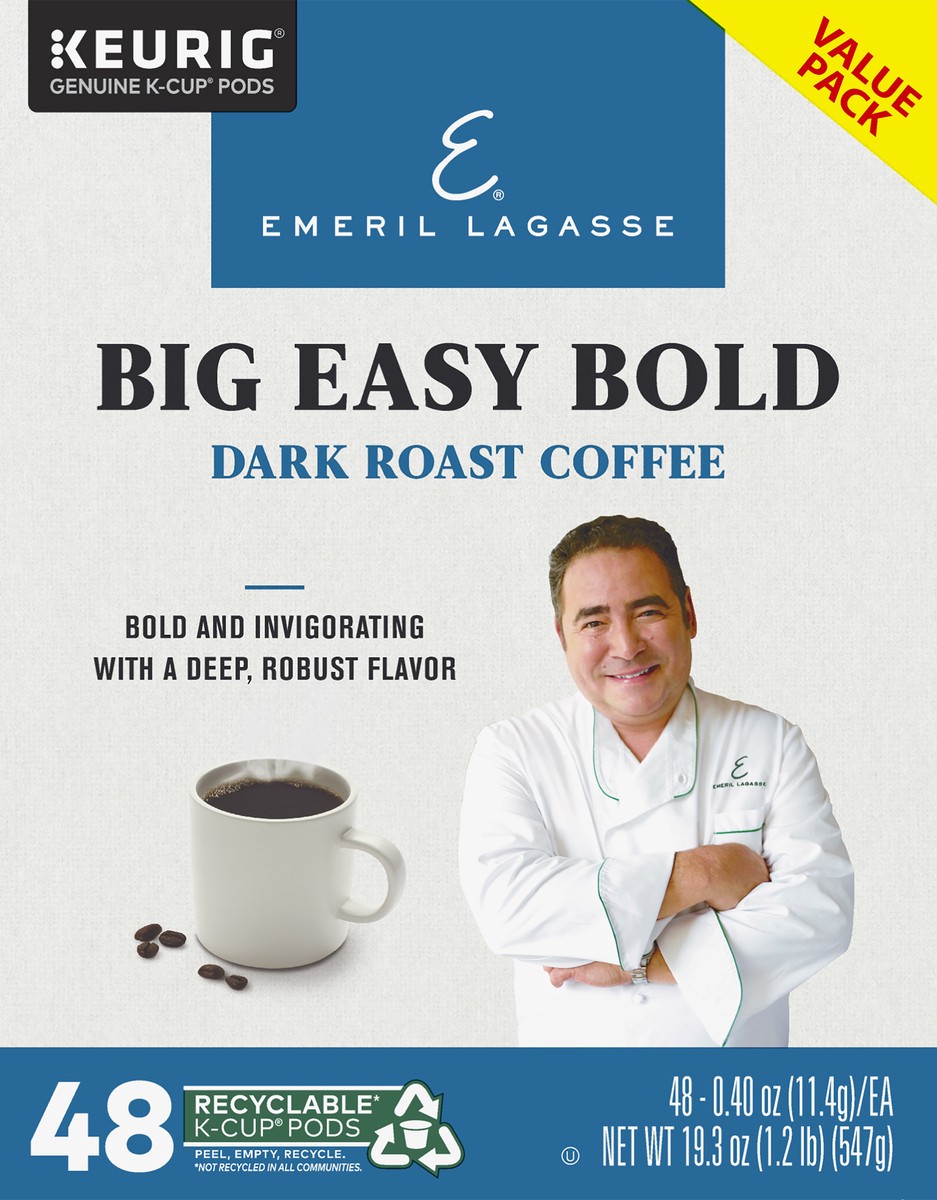 slide 4 of 10, Emeril Lagasse Value Pack Big Easy Bold Dark Roast Coffee 48 ea Box, 48 ct