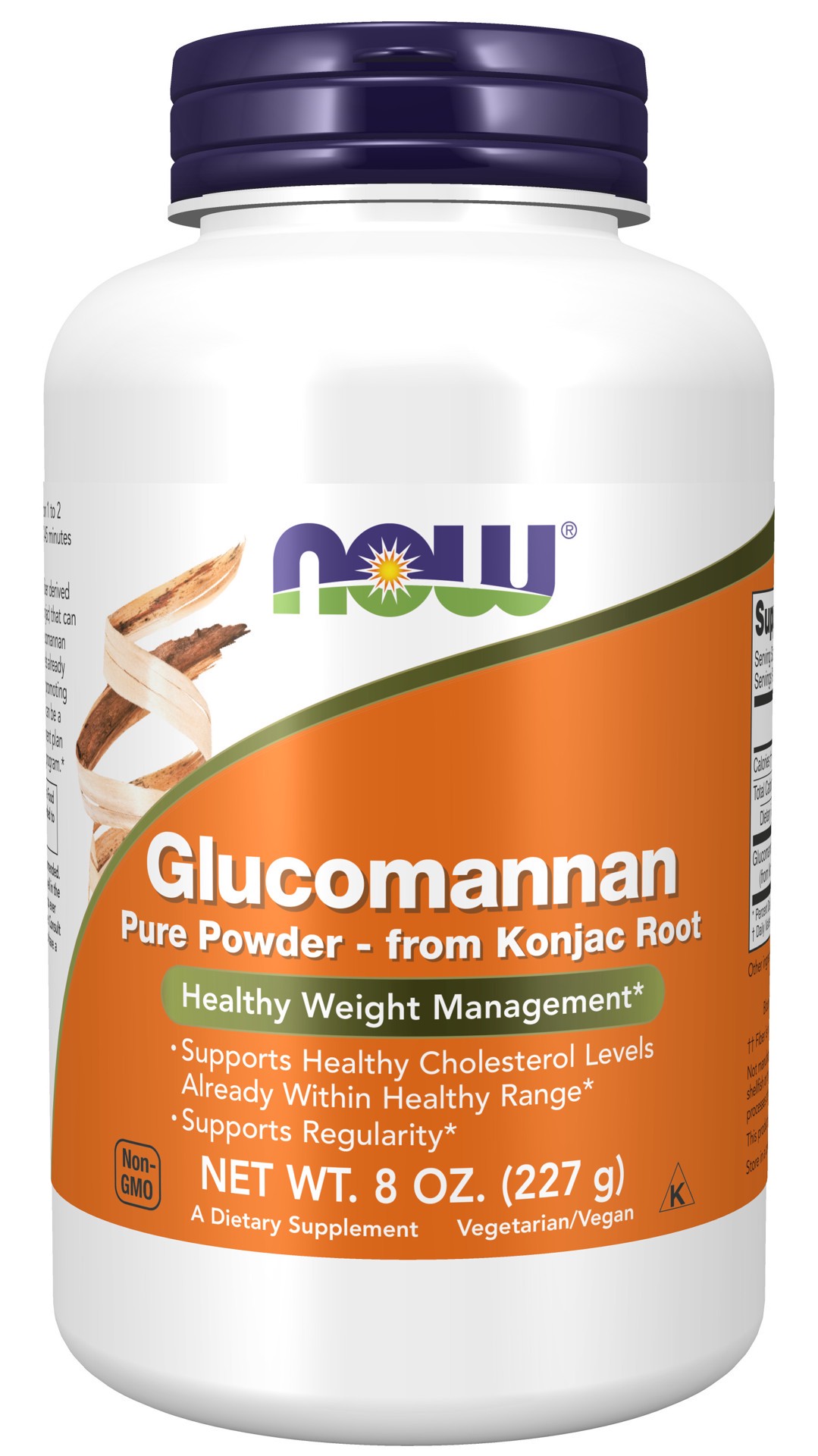 slide 1 of 4, NOW Glucomannan Pure Powder - 8 oz., 8 oz