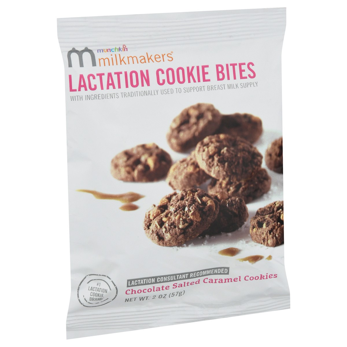 slide 7 of 9, Milkmakers Milkmakers Lactation Cookie Bites Chocolate Salted Caramel Cookies 2 oz, 2 oz