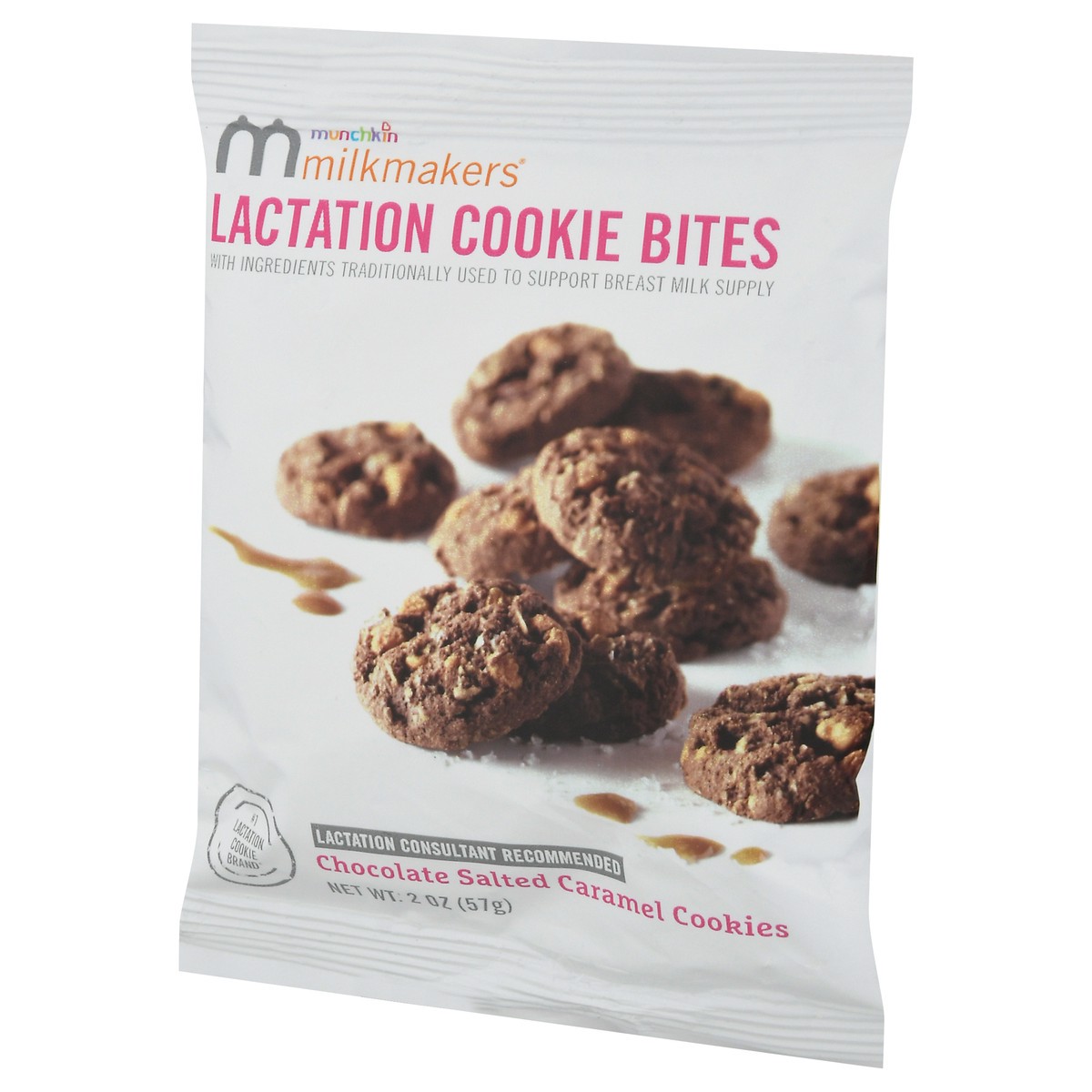 slide 2 of 9, Milkmakers Milkmakers Lactation Cookie Bites Chocolate Salted Caramel Cookies 2 oz, 2 oz