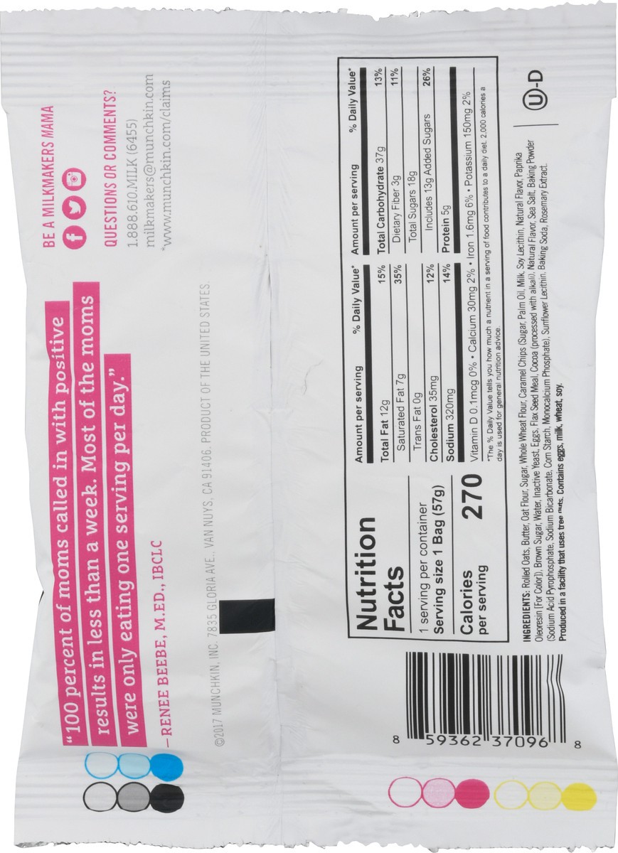 slide 3 of 9, Milkmakers Milkmakers Lactation Cookie Bites Chocolate Salted Caramel Cookies 2 oz, 2 oz