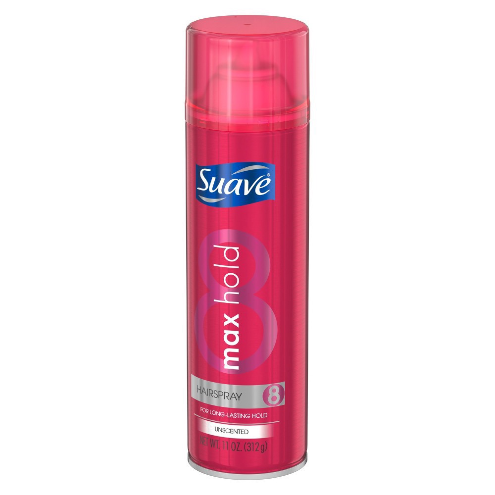 slide 5 of 9, Suave Max Hold Unscented Hairspray - 11oz, 11 oz
