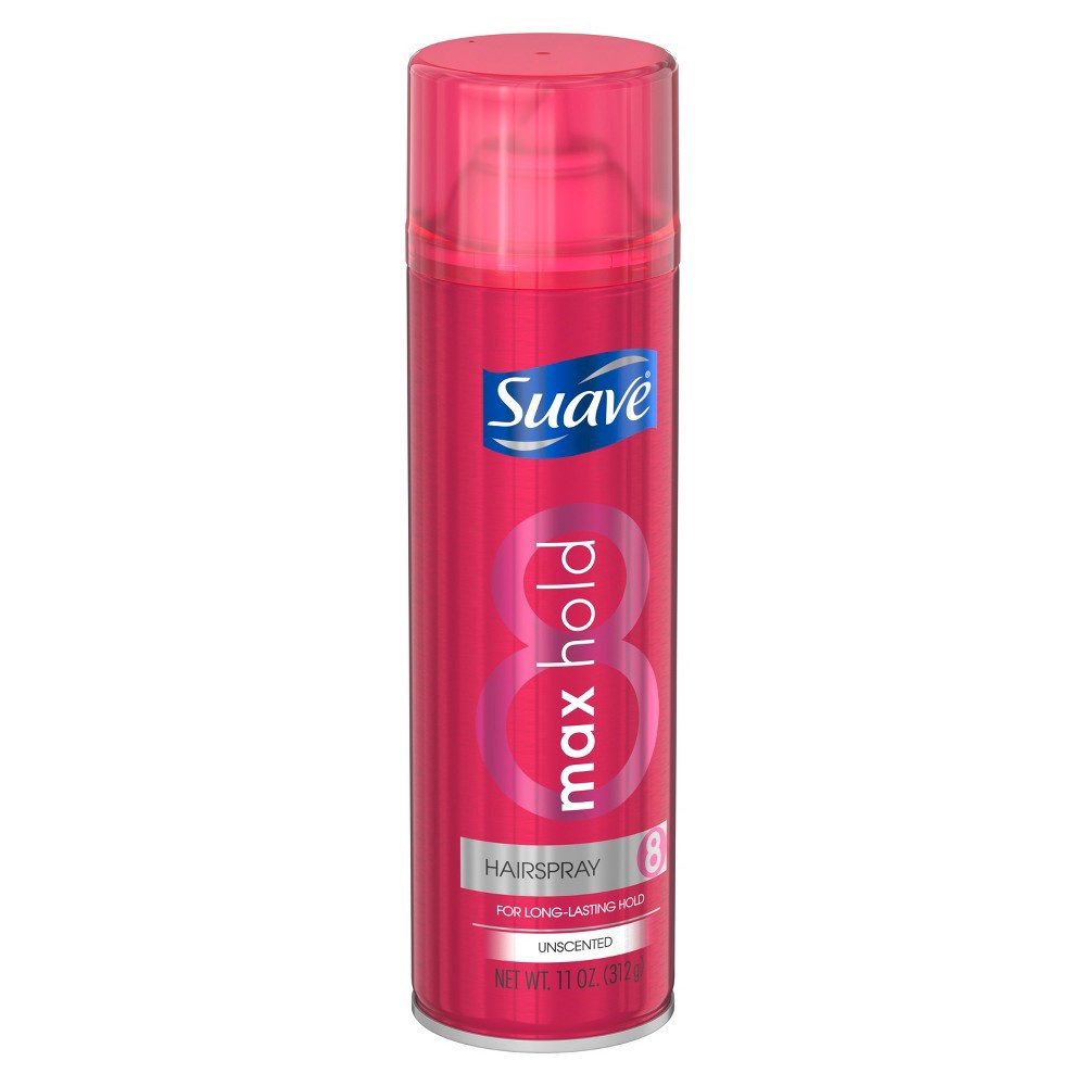 slide 7 of 9, Suave Max Hold Unscented Hairspray - 11oz, 11 oz