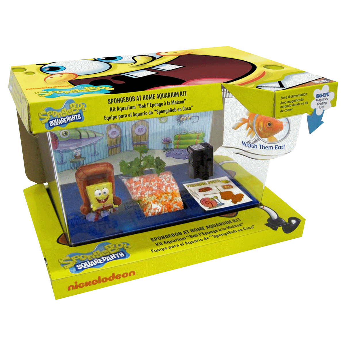 slide 1 of 1, Penn-Plax Penn Plax SpongeBob at Home Aquarium Kit, 1 ct