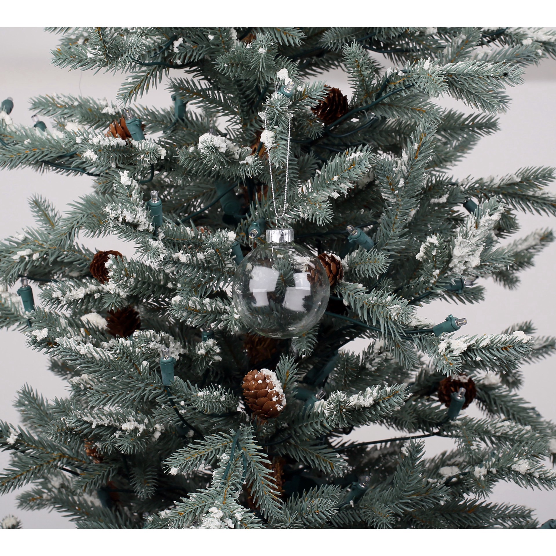 slide 2 of 3, 3" Diy Clear Glass Ball Ornaments, 8ct. By Make Market, 8 ct