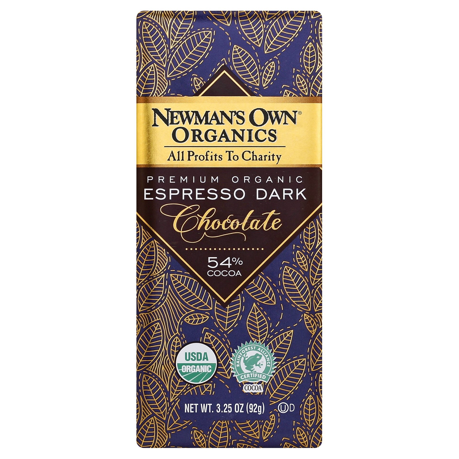 slide 1 of 6, Newman's Own Espresso Dark Chocolate Bar, 3.25 oz