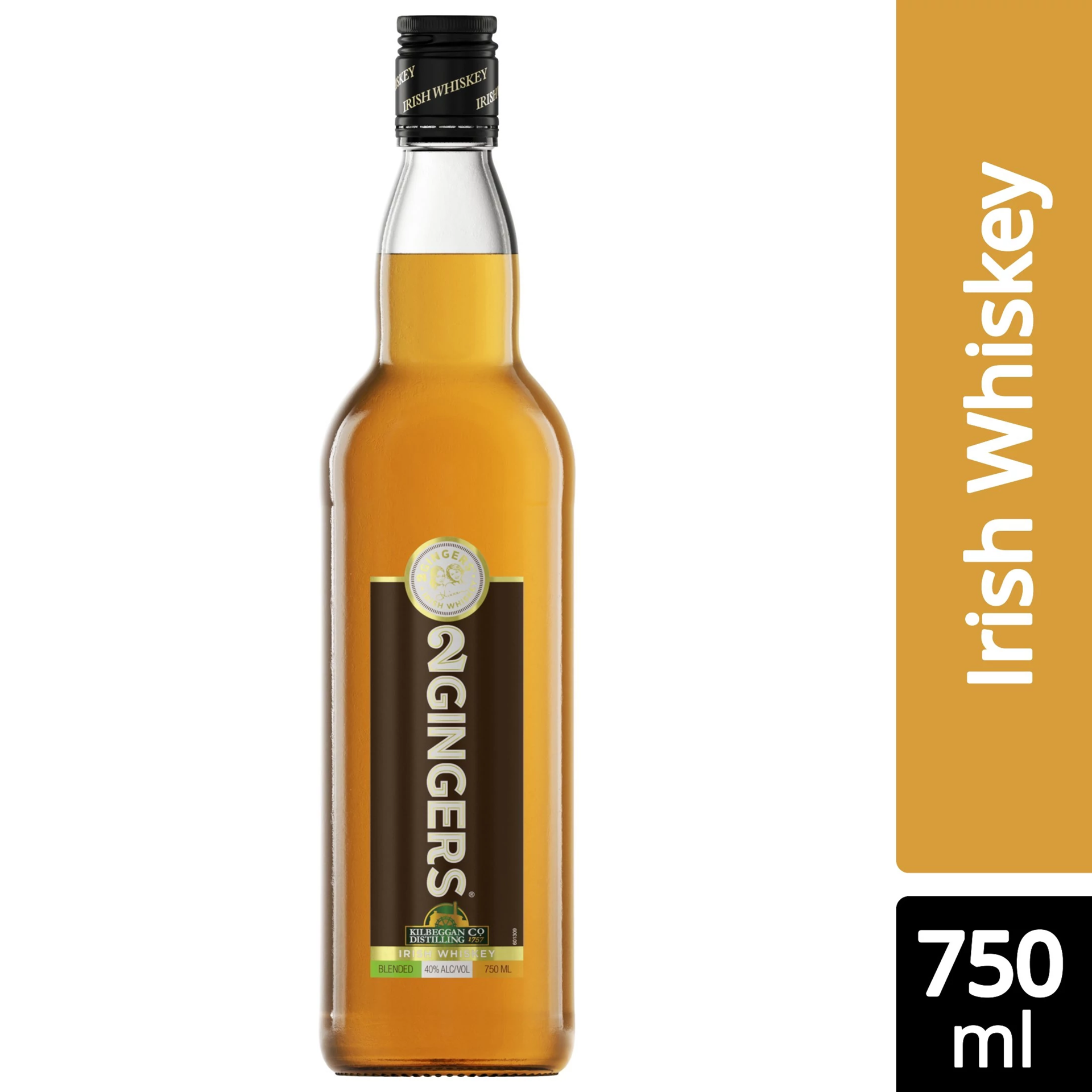 slide 1 of 4, 2 Gingers Blended Irish Whiskey 750 ml, 750 ml