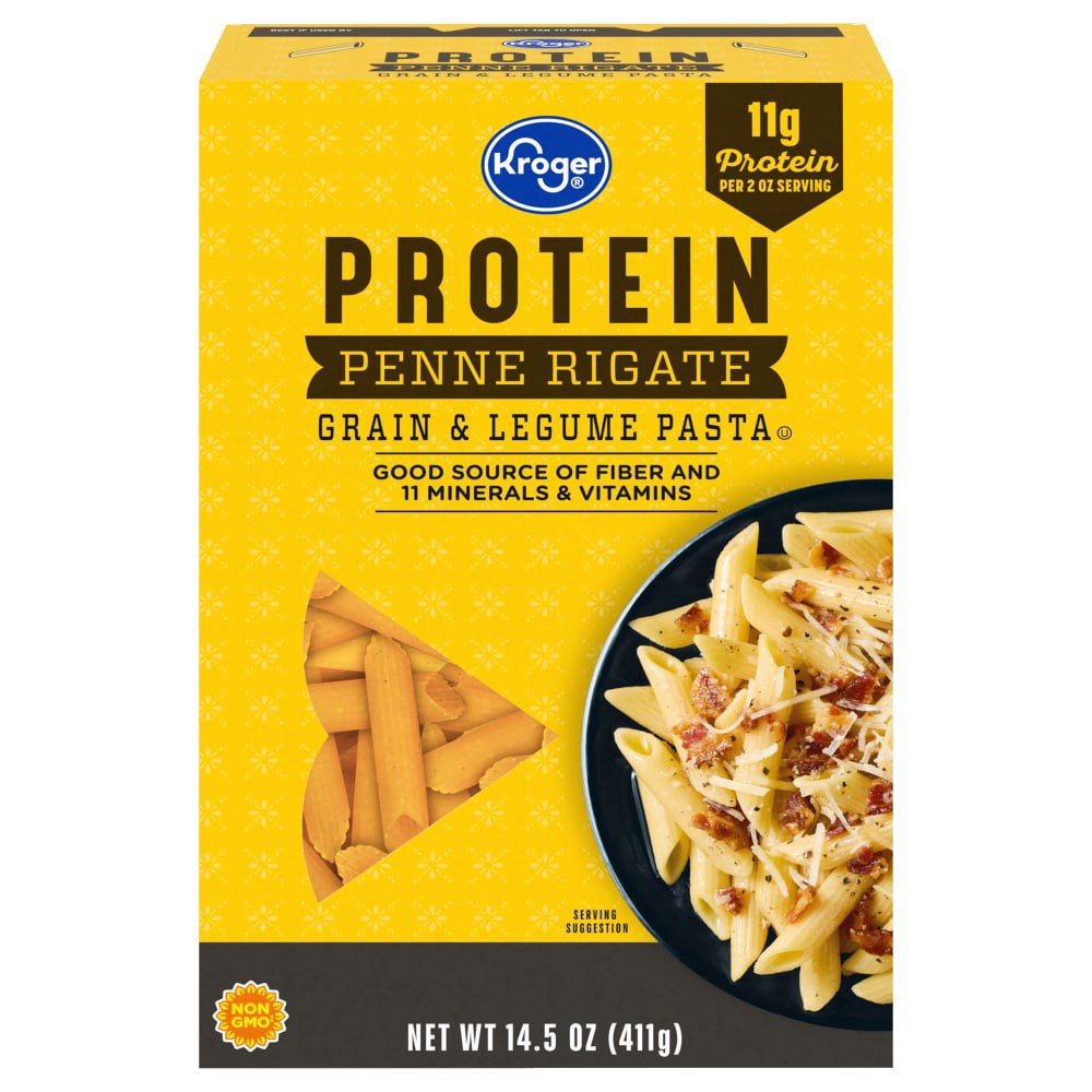 slide 1 of 1, Kroger® Protein Penne Pasta, 12 ct / 14.5 oz