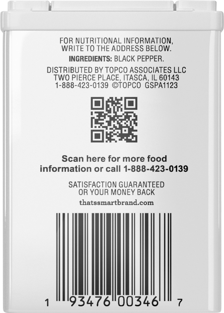 slide 7 of 13, That's Smart! Ground Black Pepper 4 oz, 4 oz
