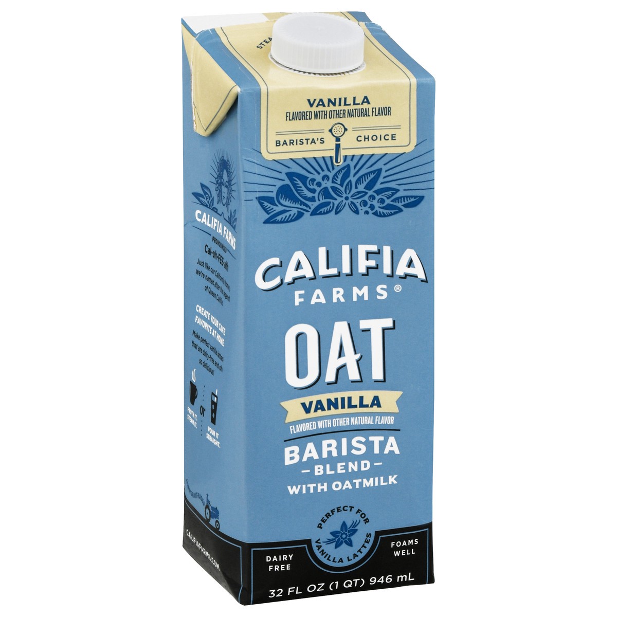 slide 2 of 9, Califia Farms Oat Vanilla Barista Blend with Oatmilk 32 fl oz, 32 fl oz