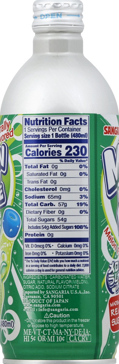 slide 2 of 4, Sangaria Melon Soda - 16.2 fl oz, 16.2 fl oz