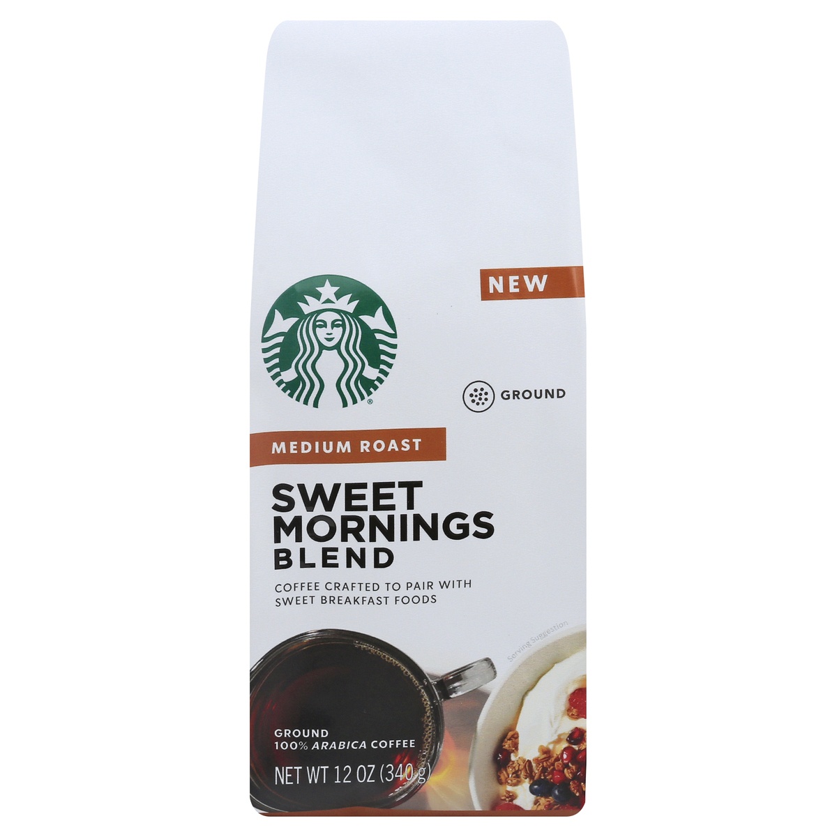 slide 1 of 7, Starbucks Ground Medium Roast Savory Mornings Blend, 12 oz