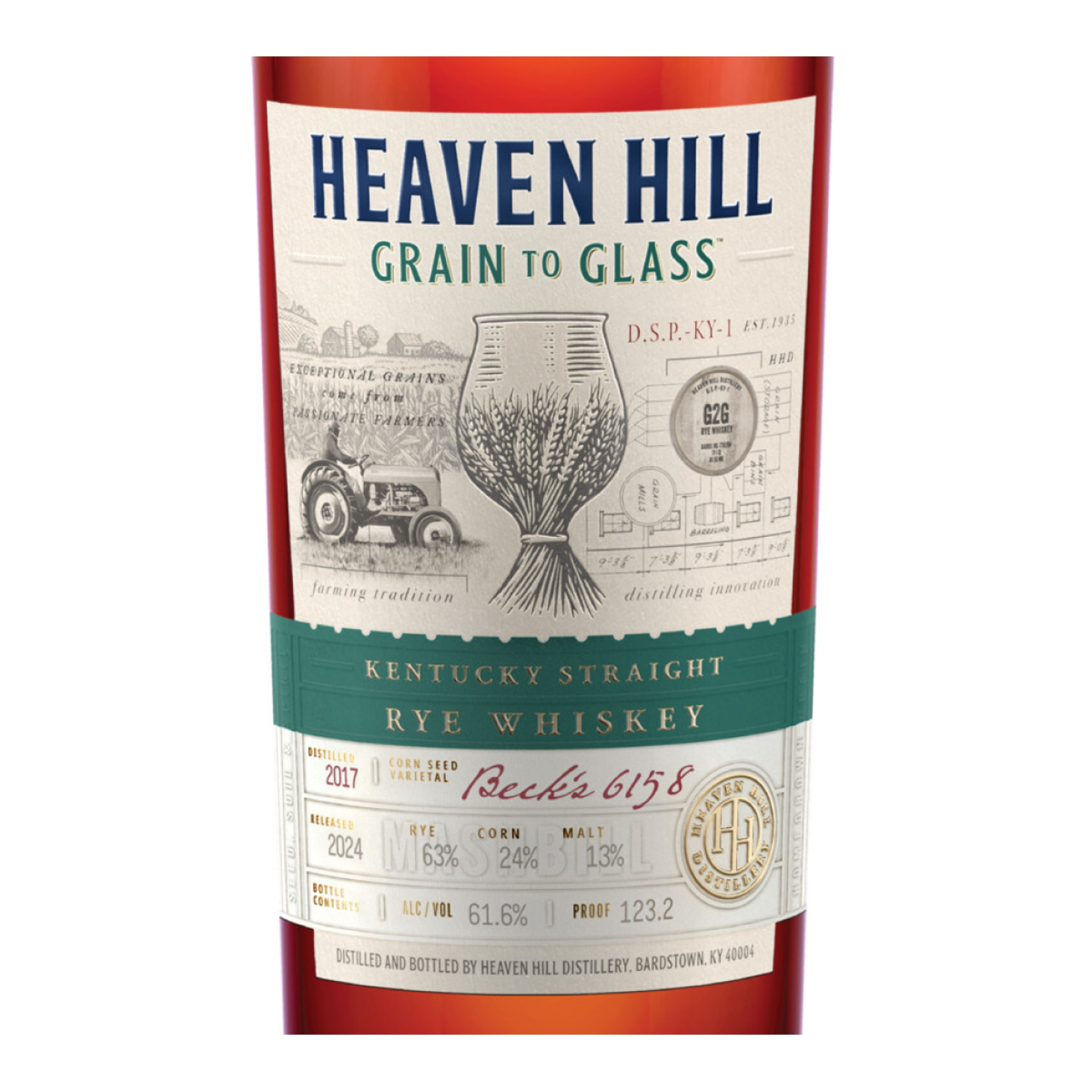 slide 2 of 2, Heaven Grain To Glass Rye, 700 ml