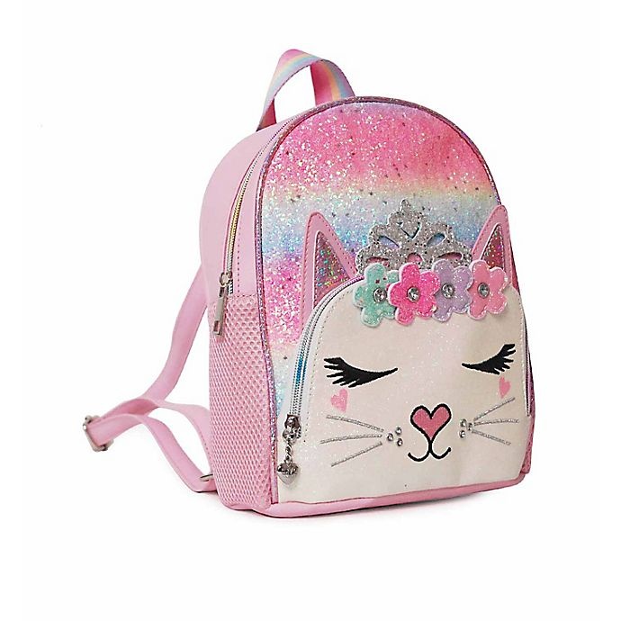 slide 1 of 4, OMG Accessories Miss Bella Kitty Flower Crown Mini Backpack, 1 ct