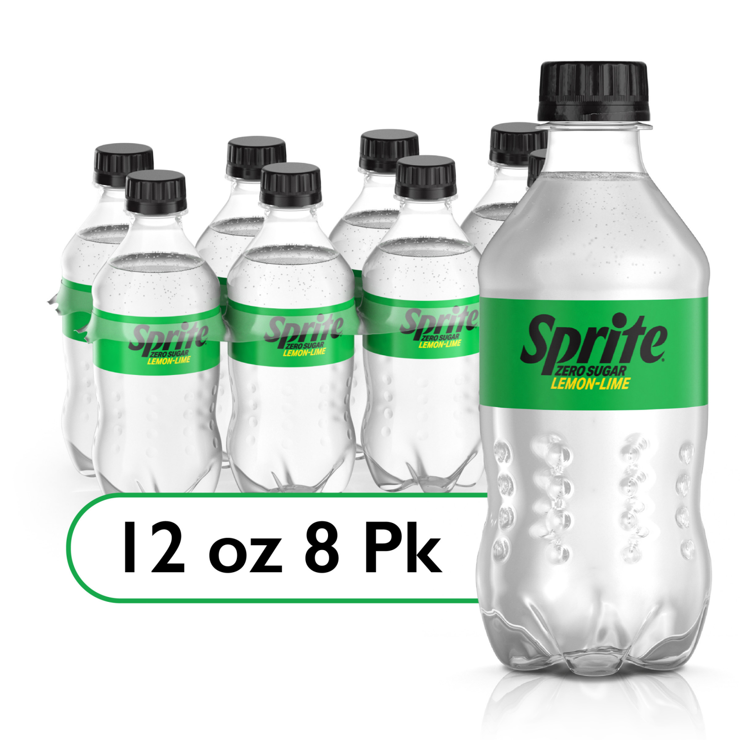 slide 1 of 6, Sprite Zero Sugar Bottles- 8 ct, 8 ct; 12 fl oz