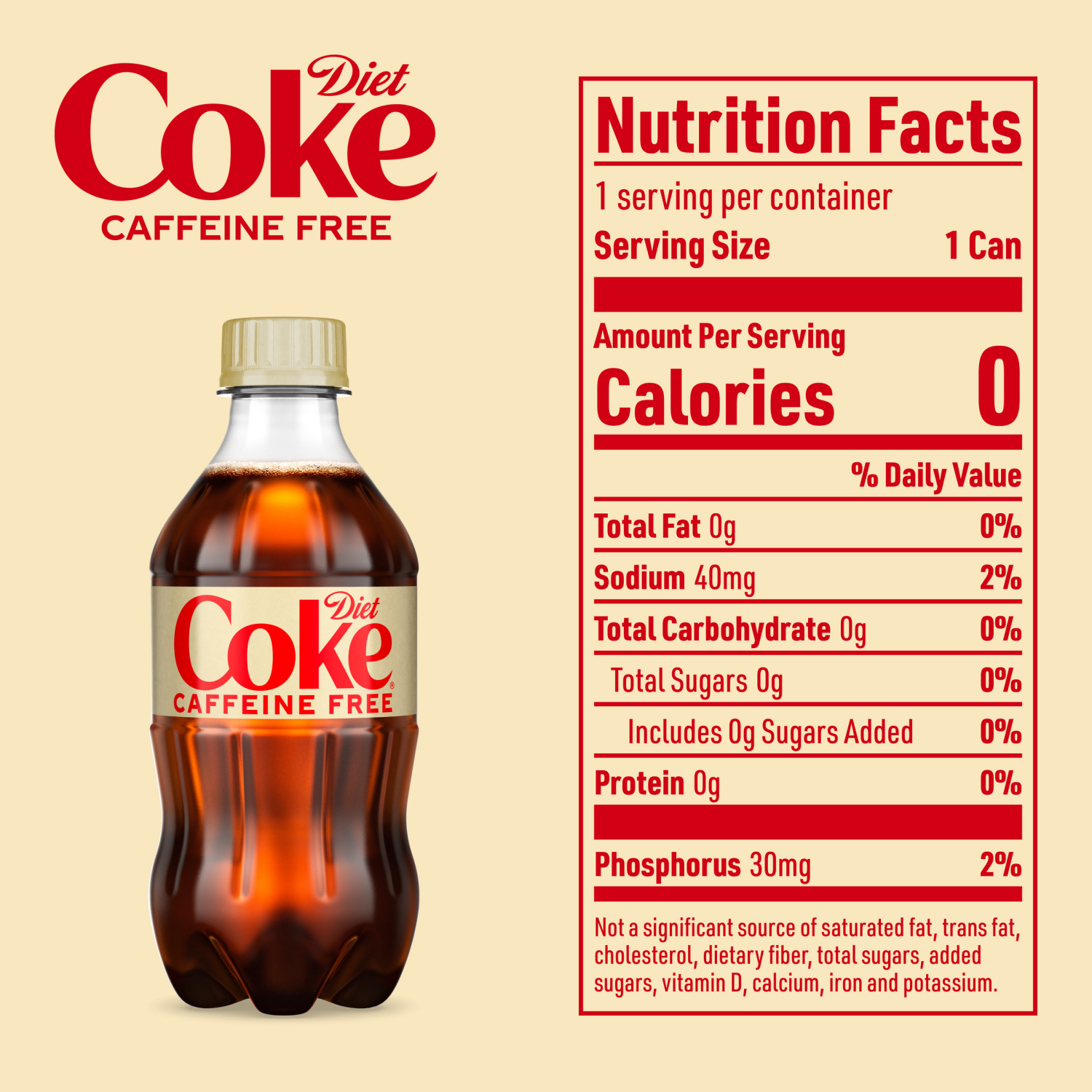 slide 4 of 5, Diet Coke Caffeine-Free Bottles, 12 fl oz, 8 Pack, 8 ct; 12 fl oz