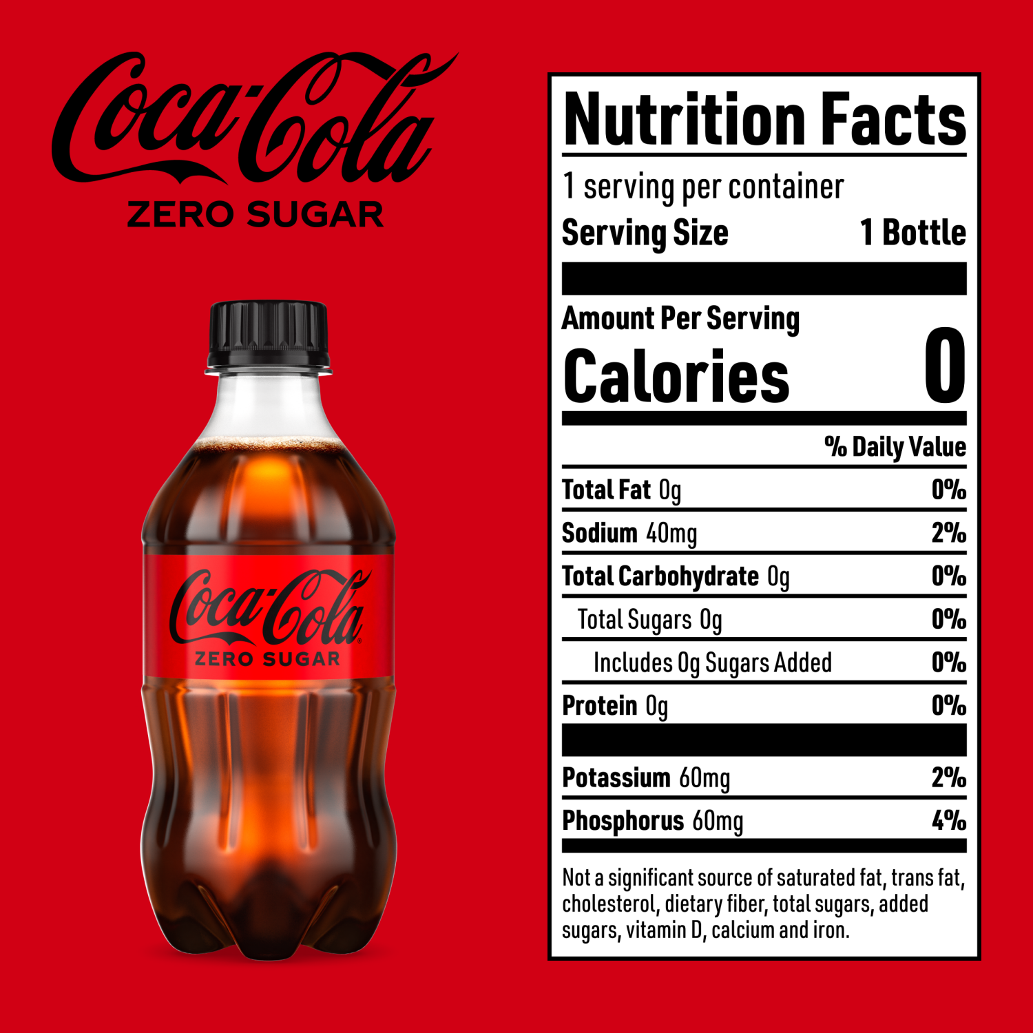 slide 4 of 5, Coca-Cola Coke Zero Soda Bottles, 8 ct; 12 fl oz