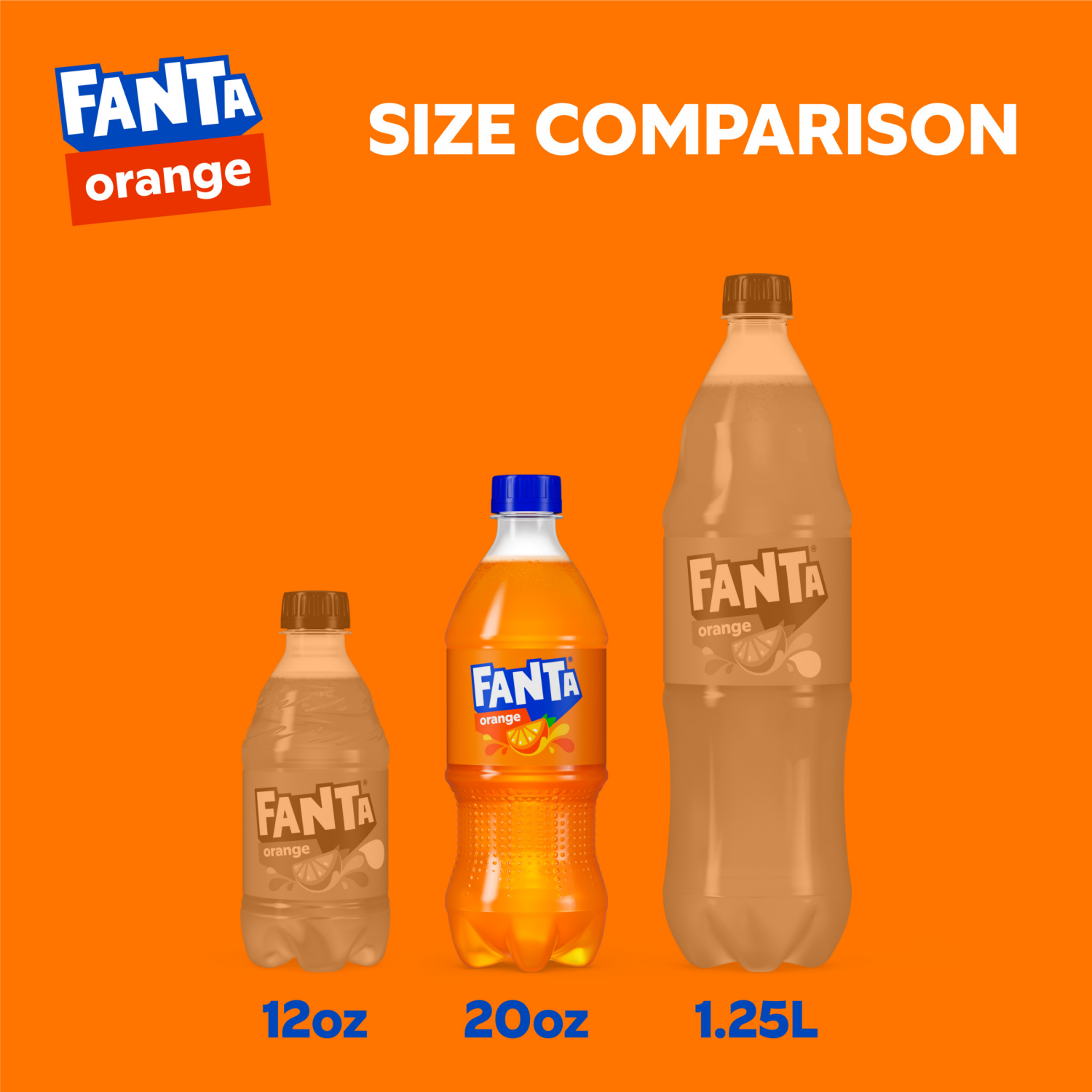 slide 2 of 7, Fanta Orange Soda Fruit Flavored Soft Drink, 20 fl oz, 24 ct; 20 oz