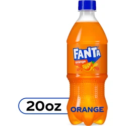 Fanta Orange Soda Fruit Flavored Soft Drink, 20 fl oz