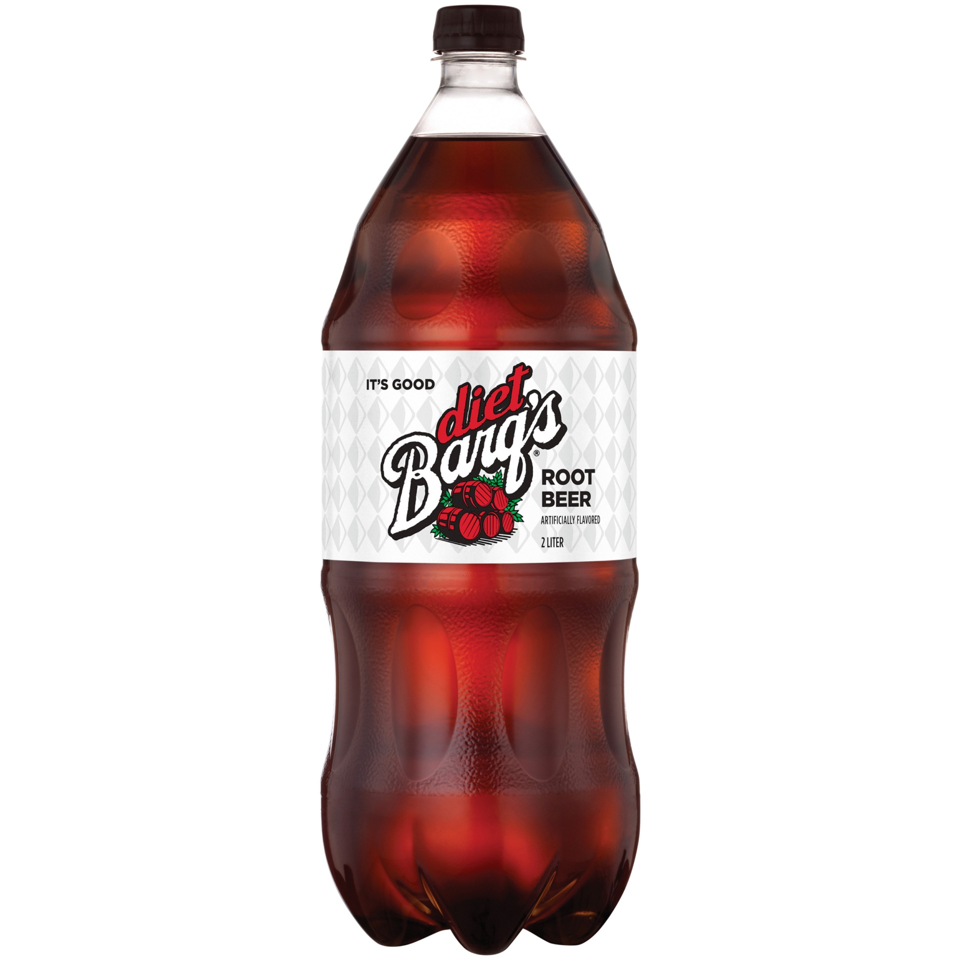 slide 2 of 2, Barq's Diet Root Beer Bottle, 2 liter