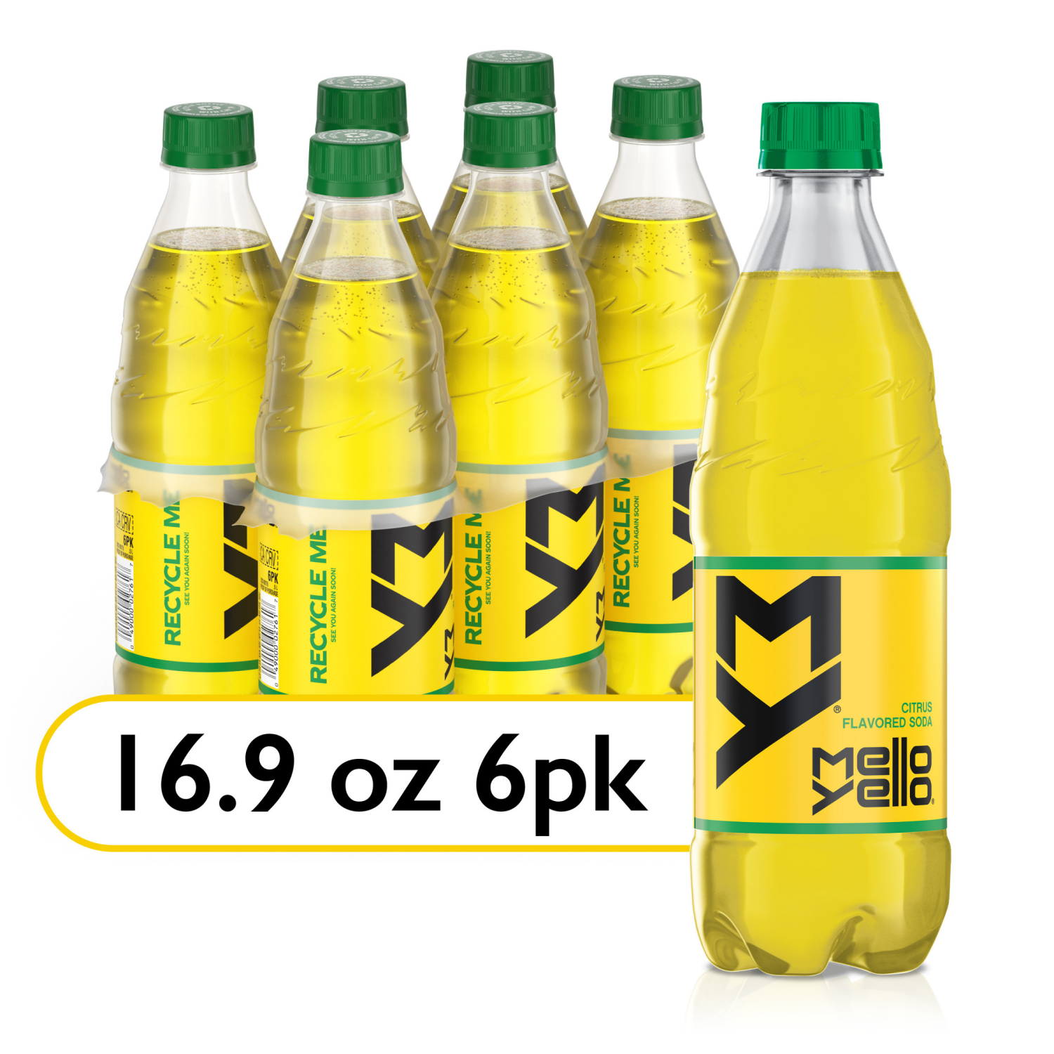 slide 1 of 5, Mello Yello Bottles- 6 ct, 6 ct; 16.9 fl oz