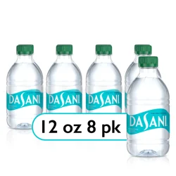 DASANI Purified Water Bottles Enhanced with Minerals, 12 fl oz, 8 Pack
