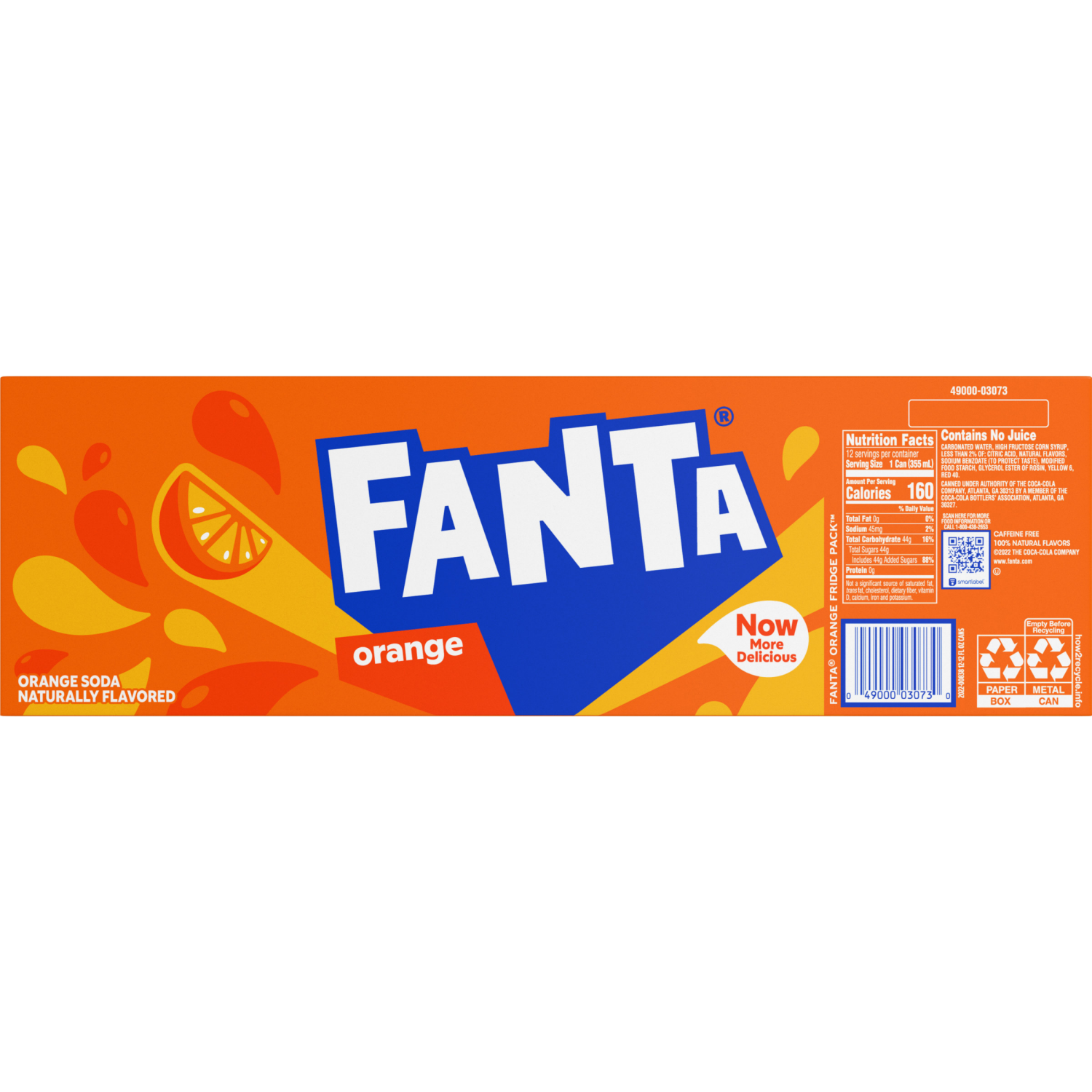 slide 5 of 5, Fanta Orange Soda Fridge Pack Cans, 12 fl oz, 12 Pack, 12 ct; 12 oz