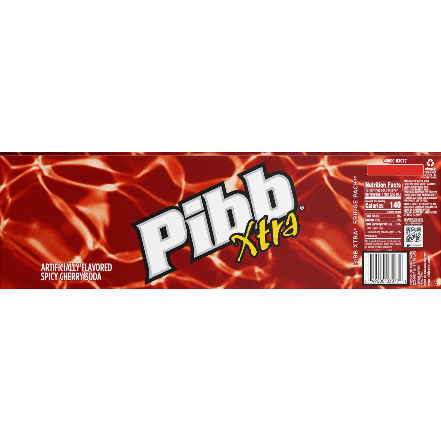 slide 4 of 7, Pibb Xtra Fridge Pack Cans, 12 fl oz, 12 Pack, 12 ct; 12 oz
