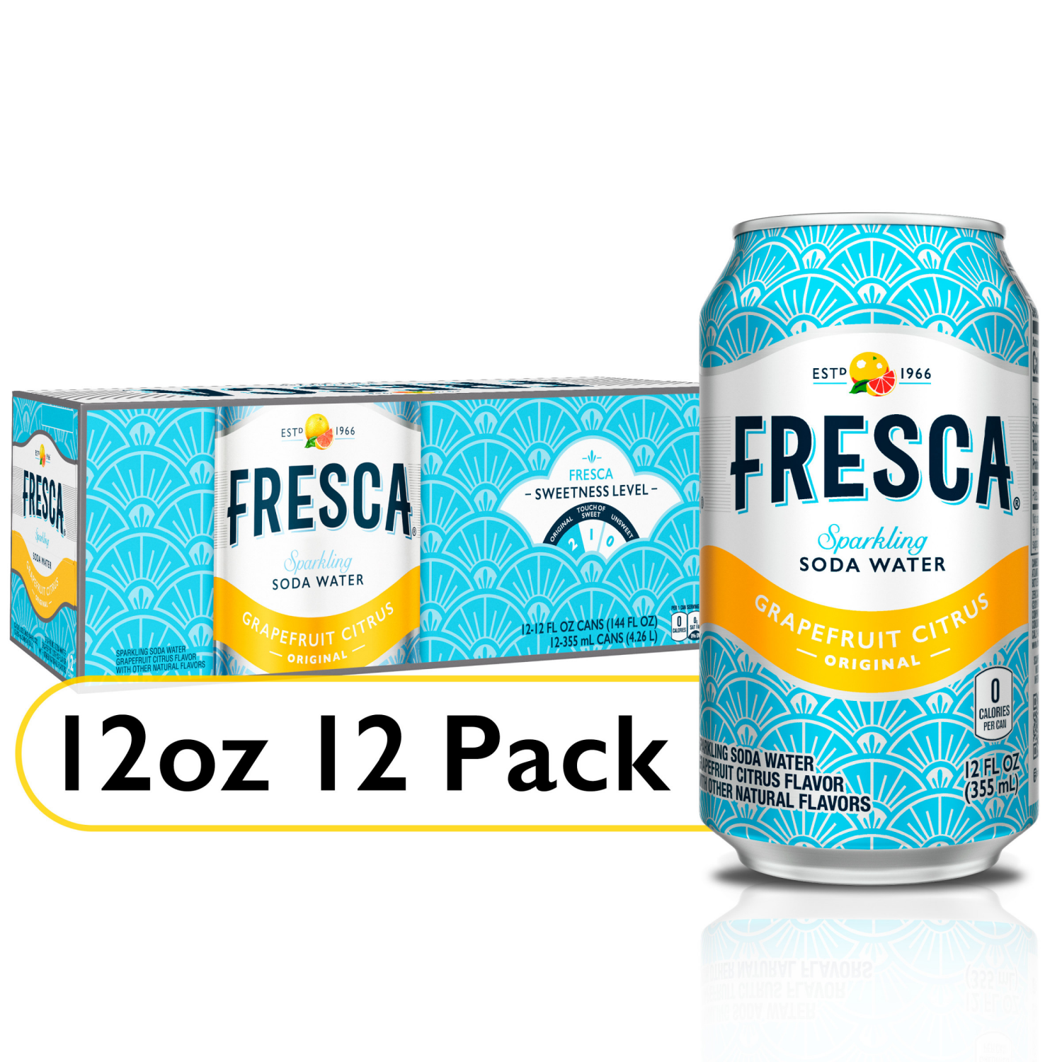 slide 1 of 8, Fresca Citrus Soda, 12 ct; 12 fl oz