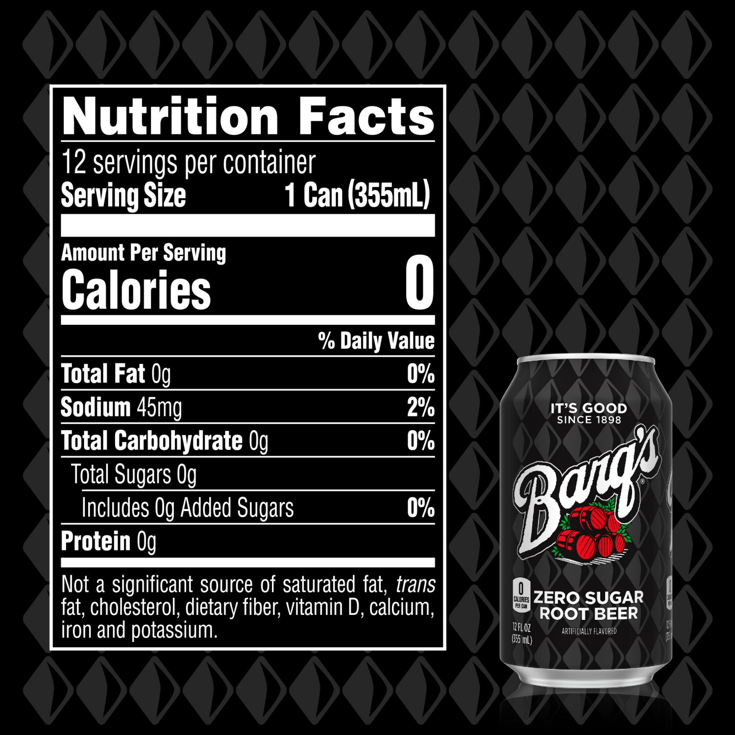 slide 3 of 5, Barq's Zero Sugar Root Beer Fridge Pack Cans, 12 fl oz, 12 Pack, 12 ct; 12 fl oz