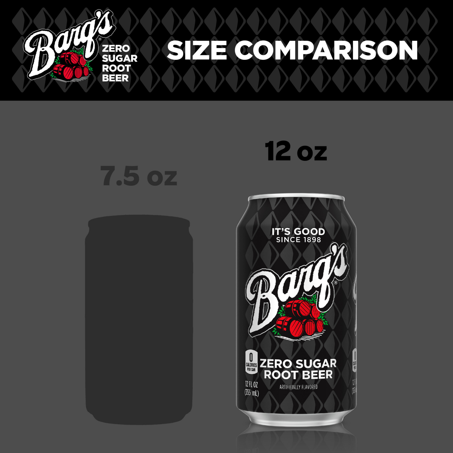slide 2 of 5, Barq's Zero Sugar Root Beer Fridge Pack Cans, 12 fl oz, 12 Pack, 12 ct; 12 fl oz