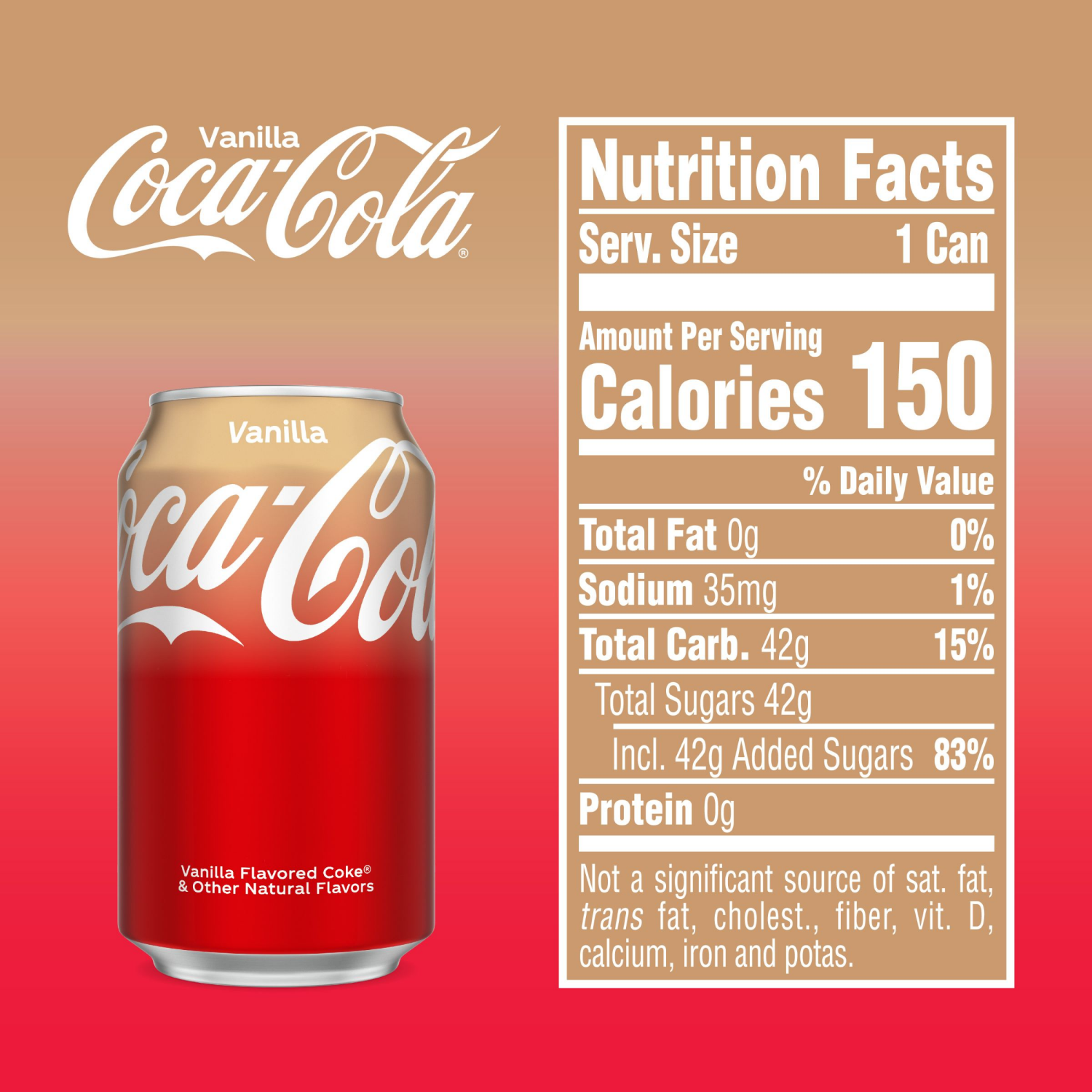 slide 4 of 5, Coca-Cola Vanilla Fridge Pack Cans, 12 fl oz, 12 Pack, 12 ct; 12 fl oz