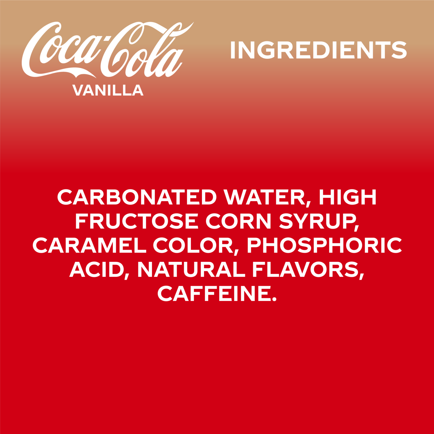 slide 5 of 5, Coca-Cola Vanilla Fridge Pack Cans, 12 fl oz, 12 Pack, 12 ct; 12 fl oz