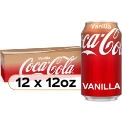 Coca-Cola Vanilla Fridge Pack Cans, 12 fl oz, 12 Pack
