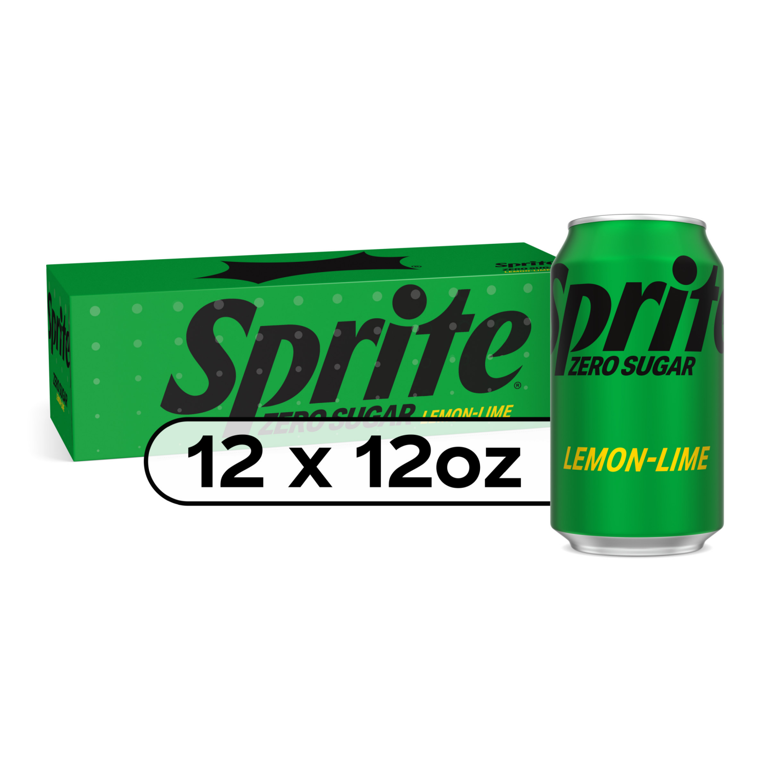 slide 1 of 6, Sprite Zero Lemon Lime Soda, 12 ct; 12 oz