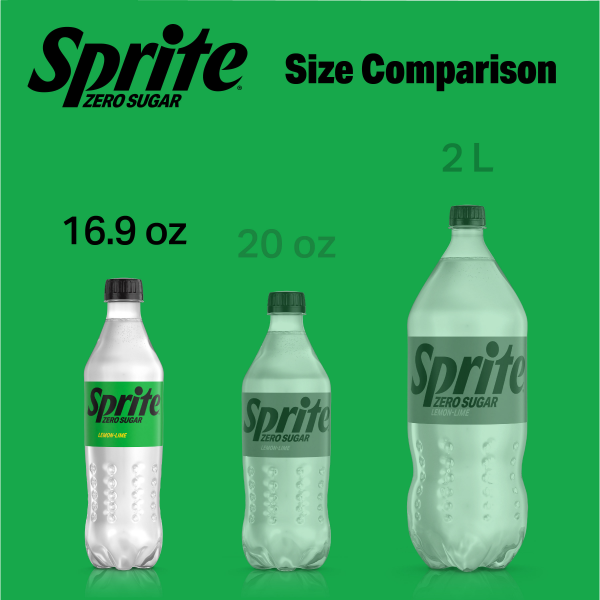 slide 3 of 21, Sprite Zero Sugar Bottles, 16.9 fl oz, 6 Pack, 6 ct